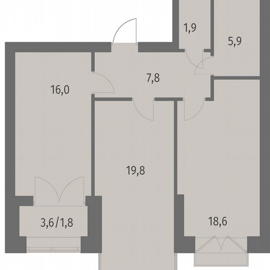 2-к. квартира, 71,8 м², 9/11 эт.