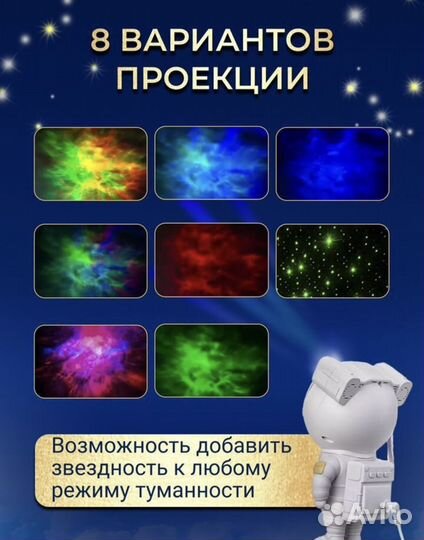 Ночник-проектор звездное небо