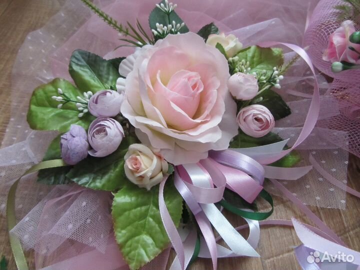 Свадебные украшения с кольцами для автомобиля