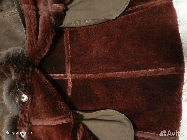 Дубленка натуральная женская 48 50 размер