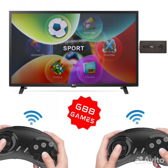 Игровая беспроводная приставка Sega 16bit