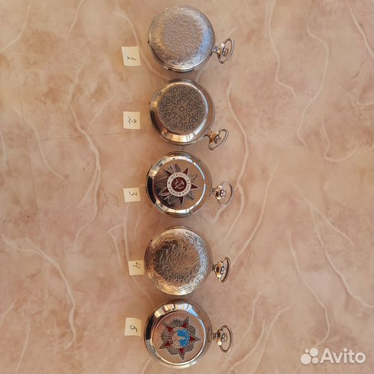 Часы карманные механические Молния. Разные