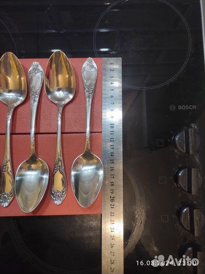 Ложки Мельхиор Зиш Роял посеребрение СССР