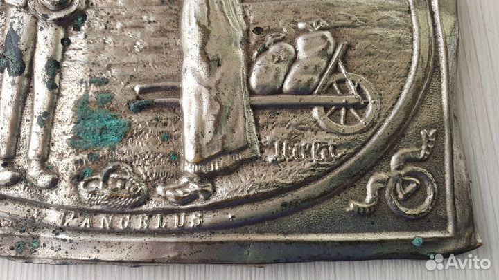 Панно L'angelus (Анжелюс) олово 13х9,5см