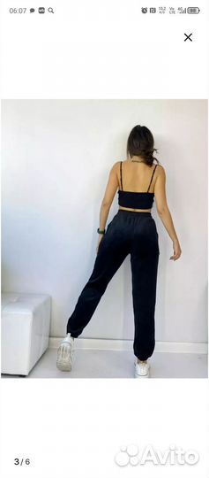 Брюки джогеры женские с резинкой