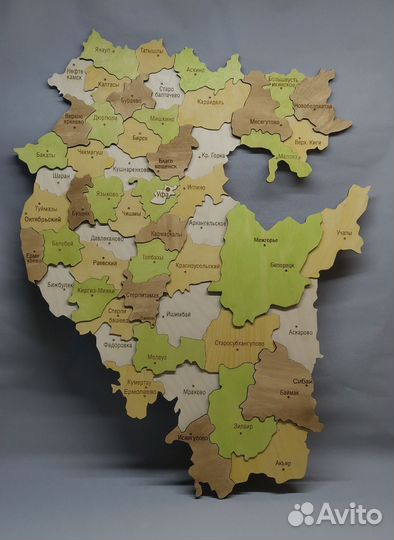 Карта Башкортостана