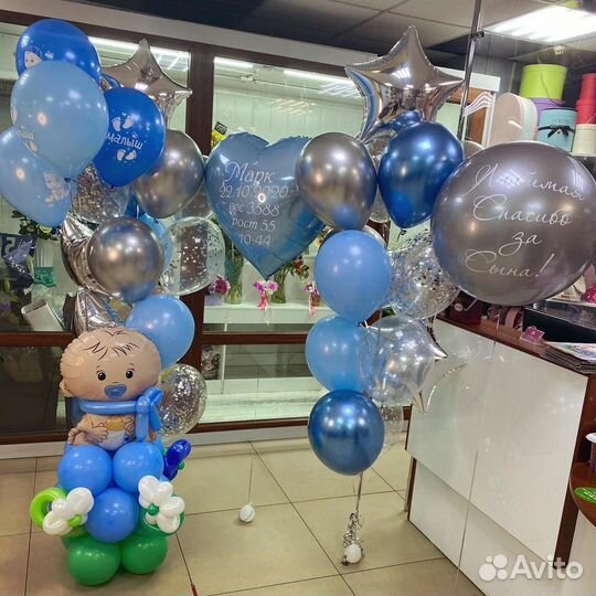 Гелиевые шары на выписку