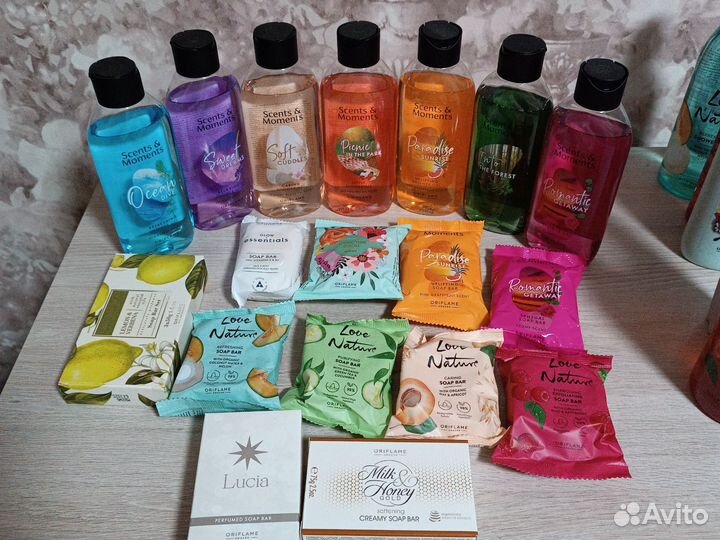 Гель, шампунь, мыло, лосьон орифлэйм