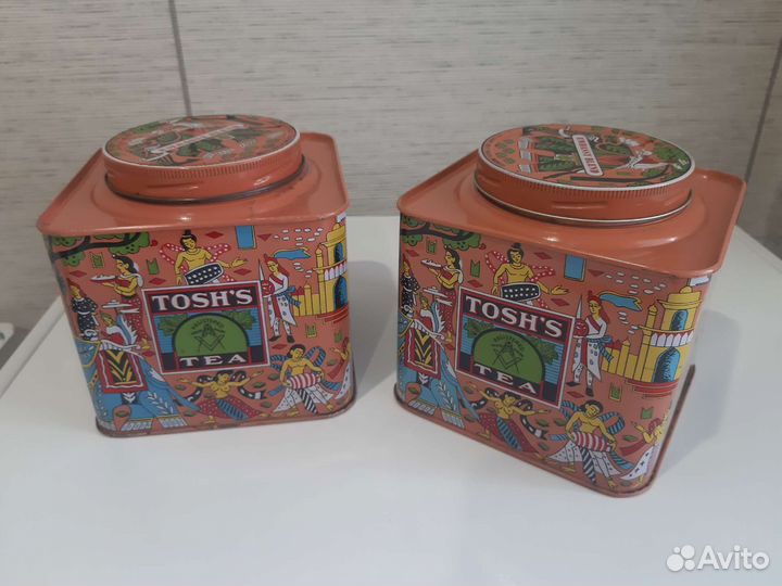 Жестяная банка из-под индийского чая СССР