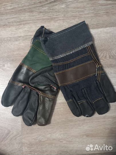 Перчатки кожаные