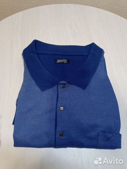 Поло мужская футболка с длинным рукавом