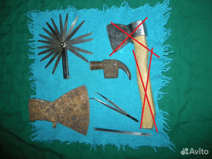 Топор молоток с гвоздодером фуганок металлический
