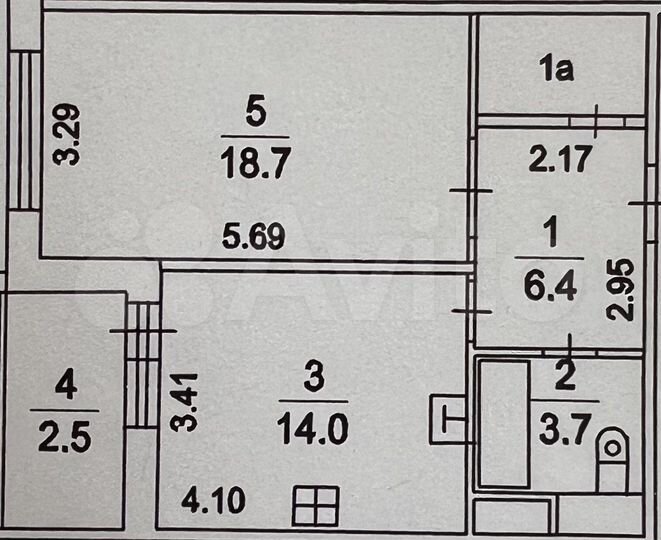 1-к. квартира, 45,7 м², 3/12 эт.