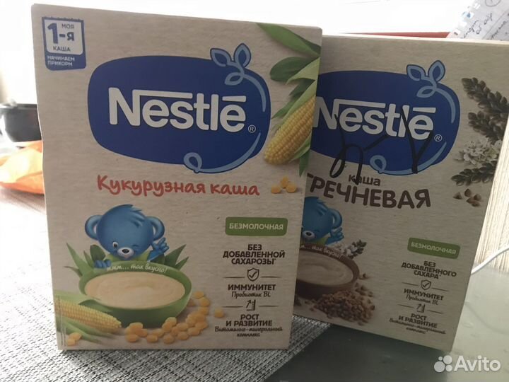 Каша Нестле безмолочная