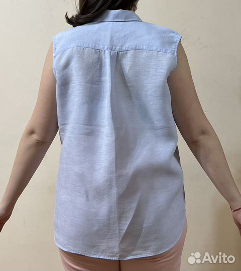 Льняная рубашка женская Uniqlo