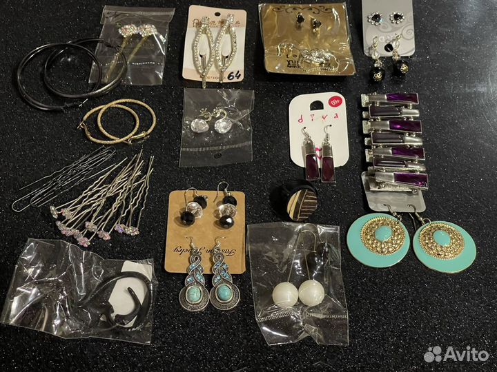 Бижутерия серьги, браслет, бусы, колье