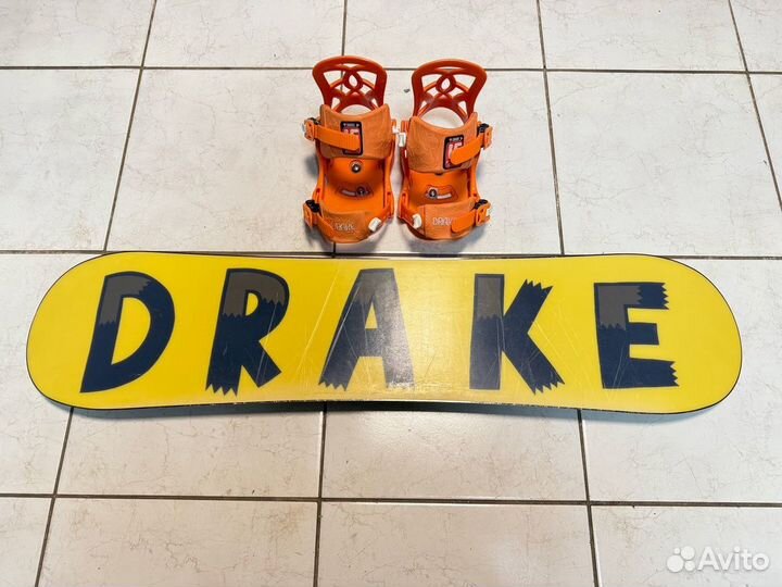 Детский сноуборд комплект Drake Space - 100 - XS