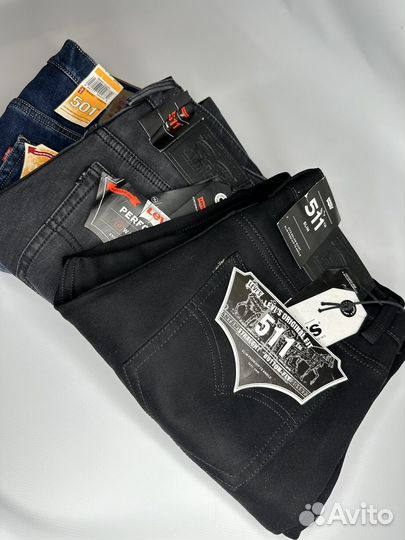 Джинсы Levis утеплённые флисом