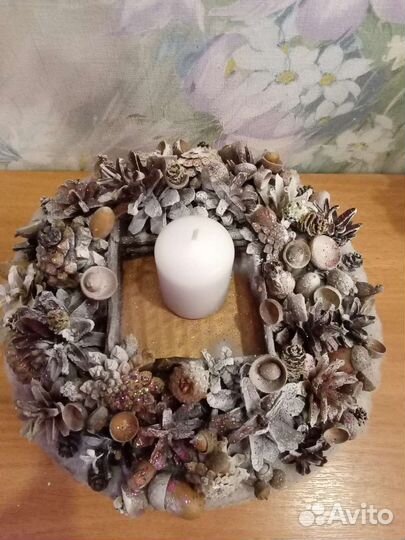 Новогодний подсвечник