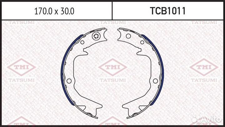 Tatsumi TCB1011 Колодки тормозные барабанные зад