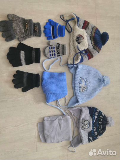 Комплект шапка и шарф для мальчика