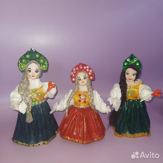 Ватные елочные игрушки