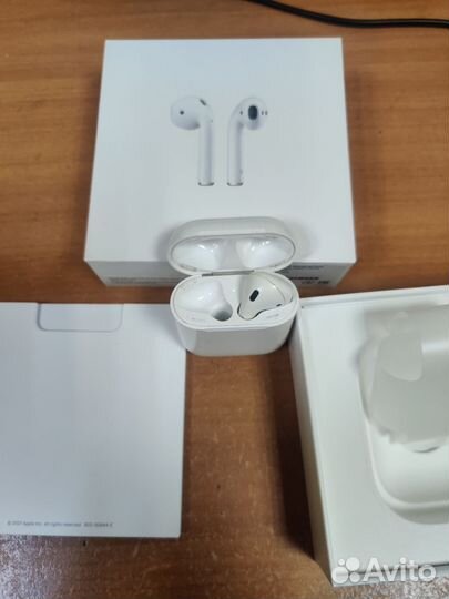 Беспроводные наушники apple airpods 2. MV7N2RU/A