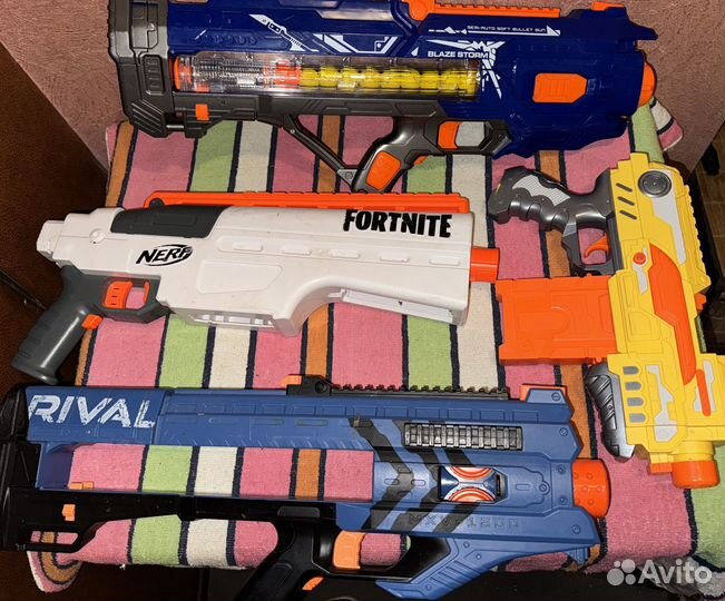 Nefr и другие на запчасти нерабочие бластеры нерф