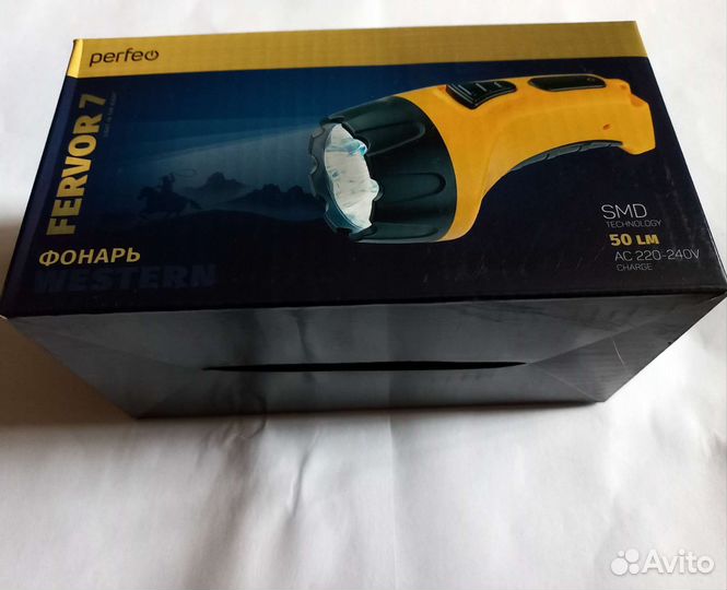 Фонарик светодиодный аккумуляторный