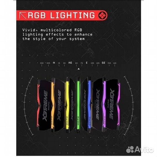 Оперативная память 16 Gb 3600 MHz ocpc X3treme RGB