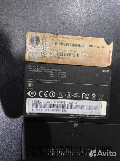 Ноутбук samsung