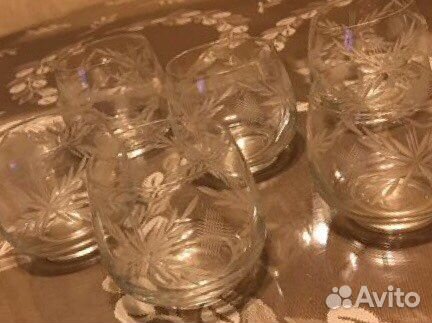 Бокалы стопки хрусталь