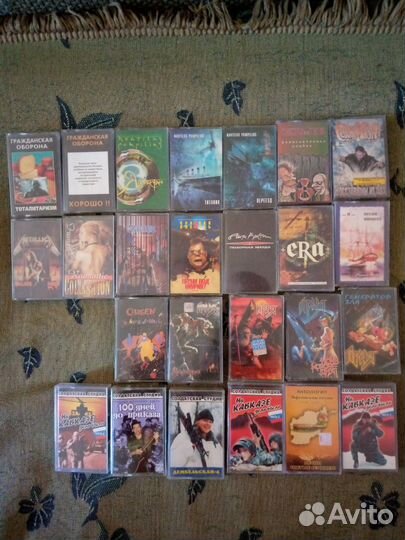 Аудиокассеты (рок, металл, панк)