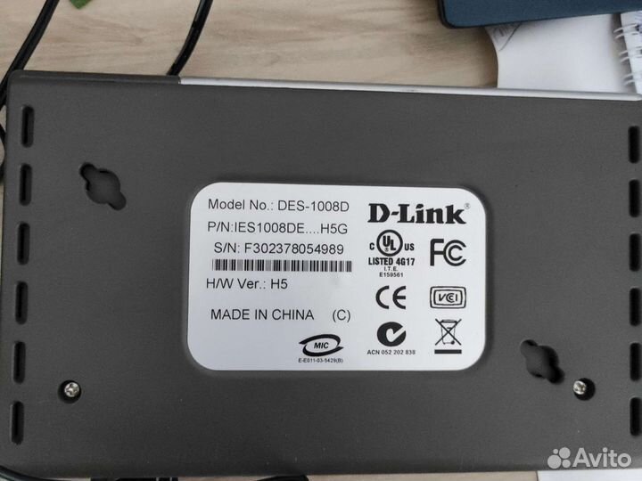 Коммутатор ethernet d-link des-1008d