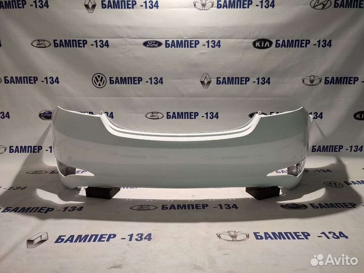 Задний бампер hyundai solaris 1 белый