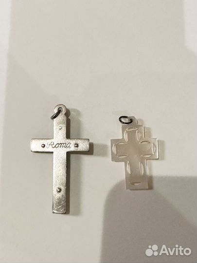 Крест перламутровый католический