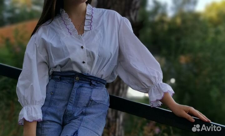 Блузка с пышными рукавами, Баварская винтаж