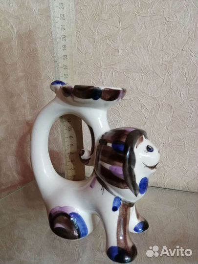 Подсвечник Лев зик Конаково СССР