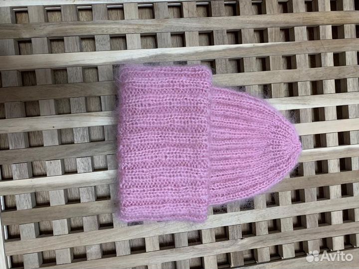 Шапочка из кид мохера. Новая