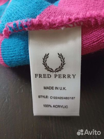 Шапка Fred Perry. Made in U.K