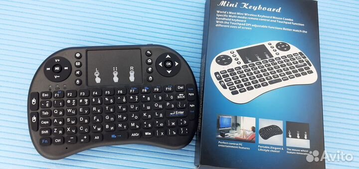 Беспроводная мини клавиатура +тачпад Пк Android Тв