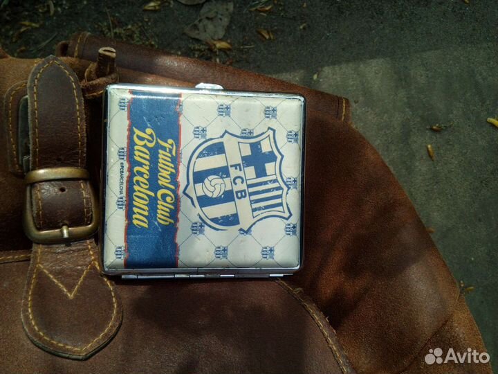 Портсигар кожаный