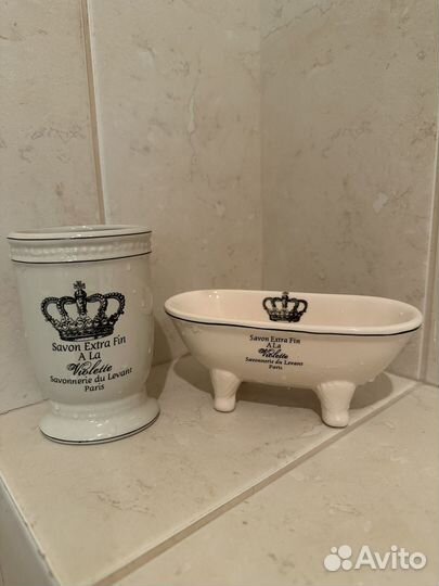 Мыльница стакан для щеток подсвечник ваза