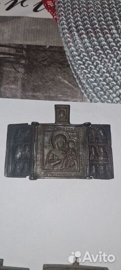 Складень, пластика, литье старинные