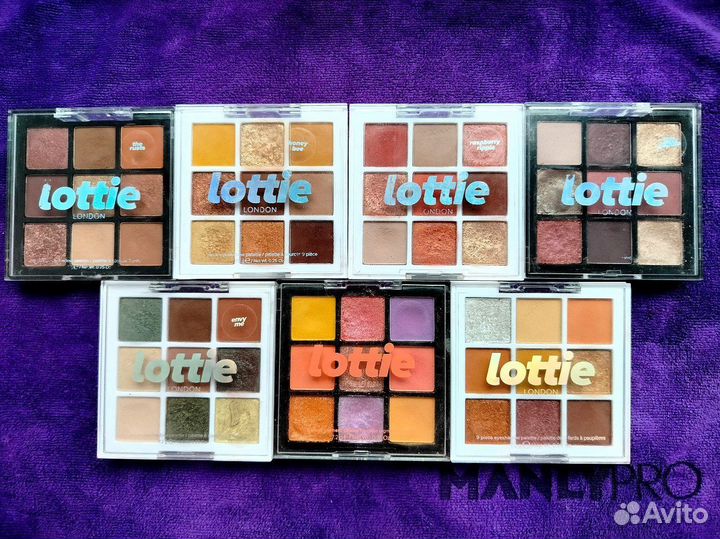 Палетки теней Lottie london б/у