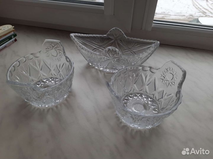 Хрустальная конфетница