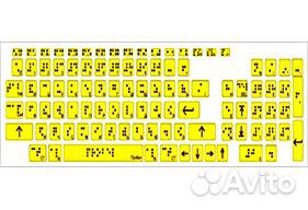 Набор наклеек на кнопки лифта с шрифтом Брайля