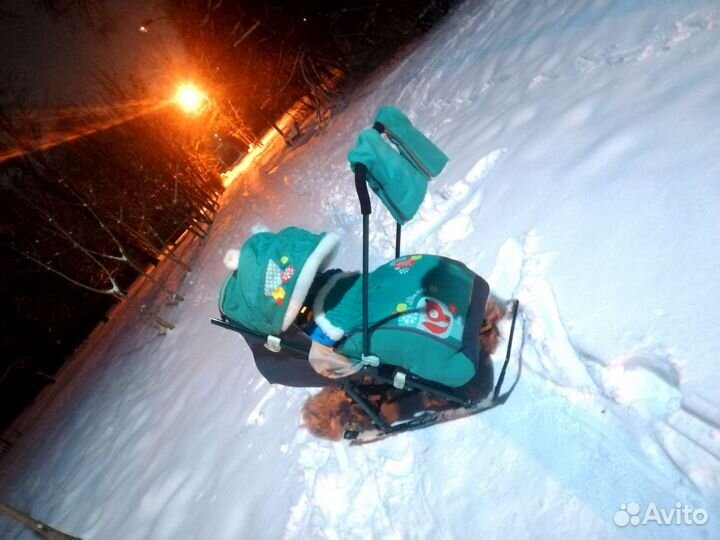 Коляска санки