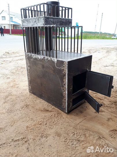 Супер печь металл 10мм для бани дома дачи