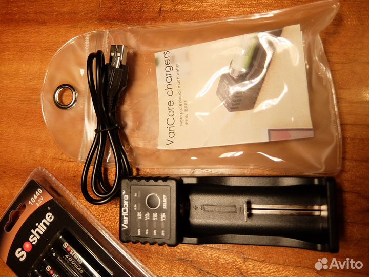 Аккумулятор Lifepo4 10440 Soshine 280mAh 3.2В + зу